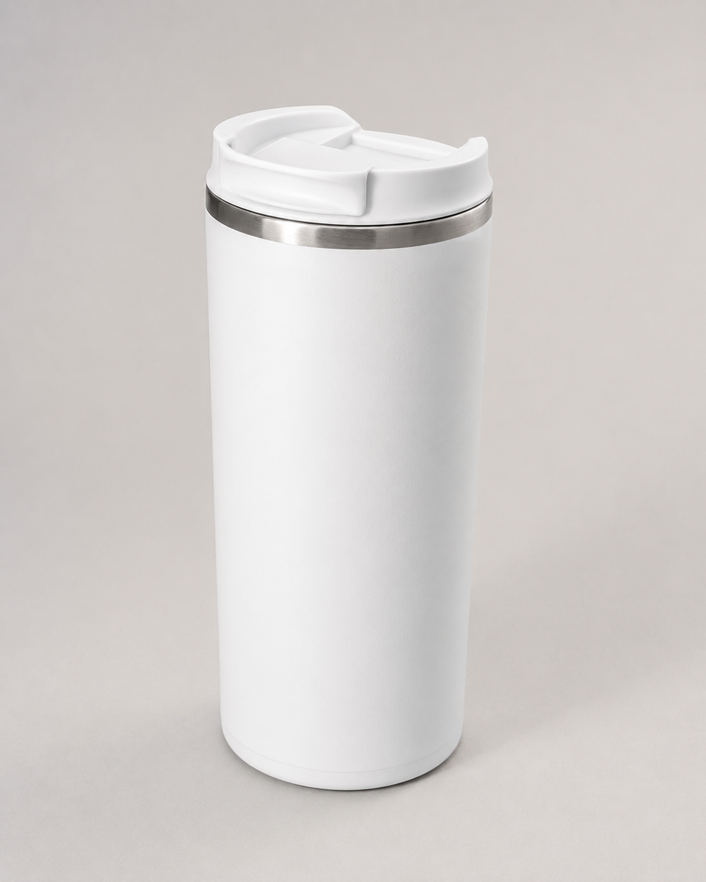 450 ml baltas metāla sublimācijas termo krūzes studijas foto