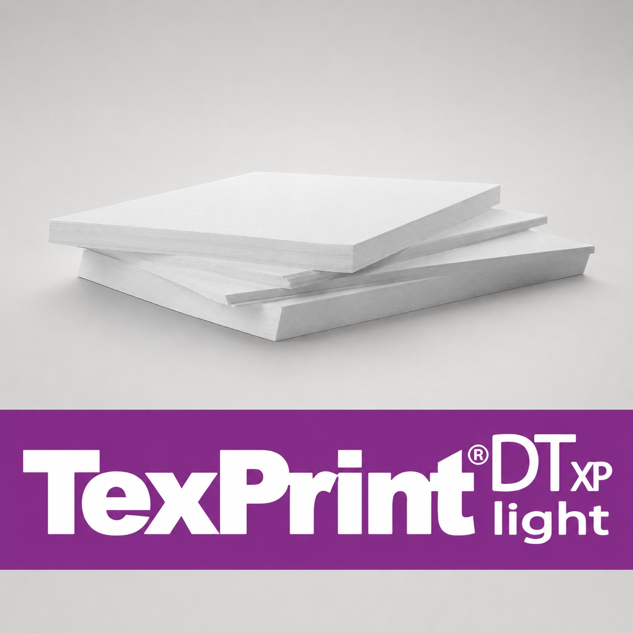 TexPrint DT-XP A3 sublimācijas papīrs uz gaiši pelēka studijas fona